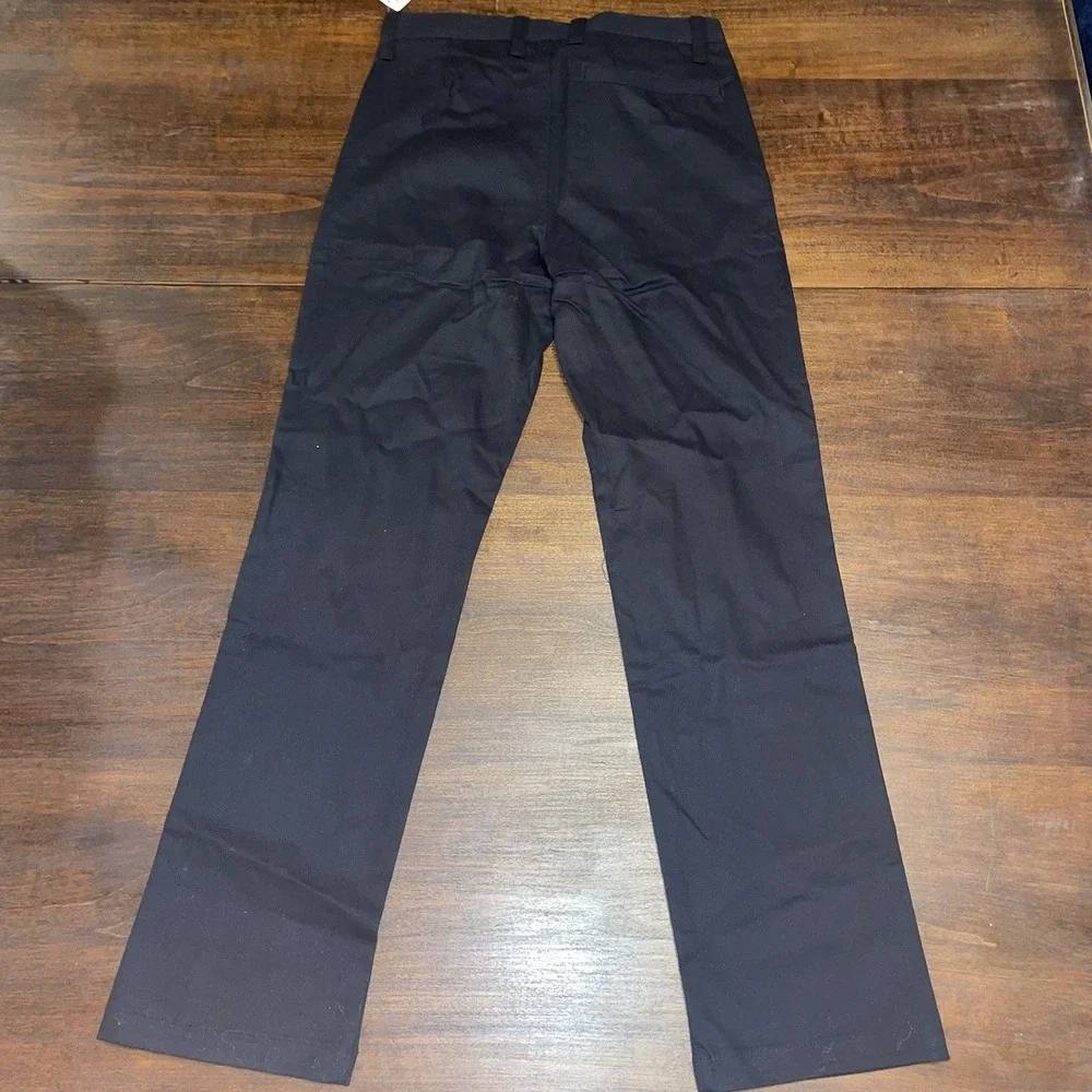 Old Navy Slim Fit Solid Black Pants Build In Flex Youth Size 12 NWT